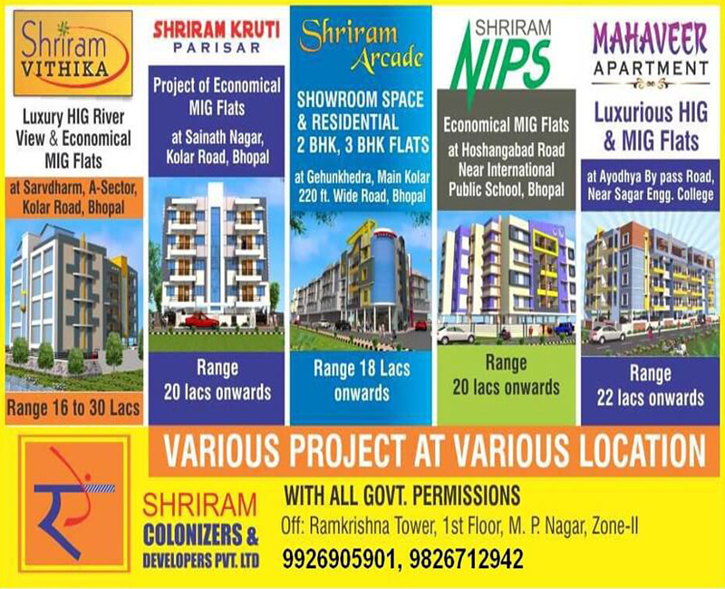 Shriram Colonizers & Developers Bhopal
