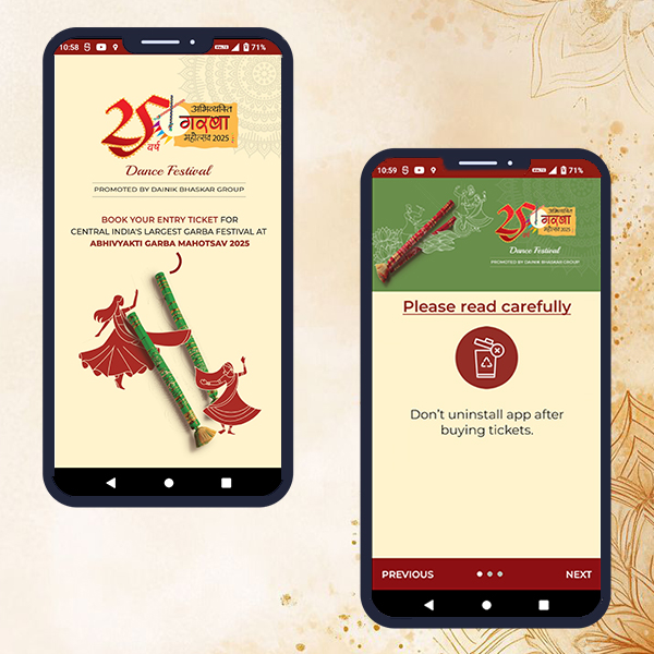 bhiyakti Garba Mobile App Developed by SynQues