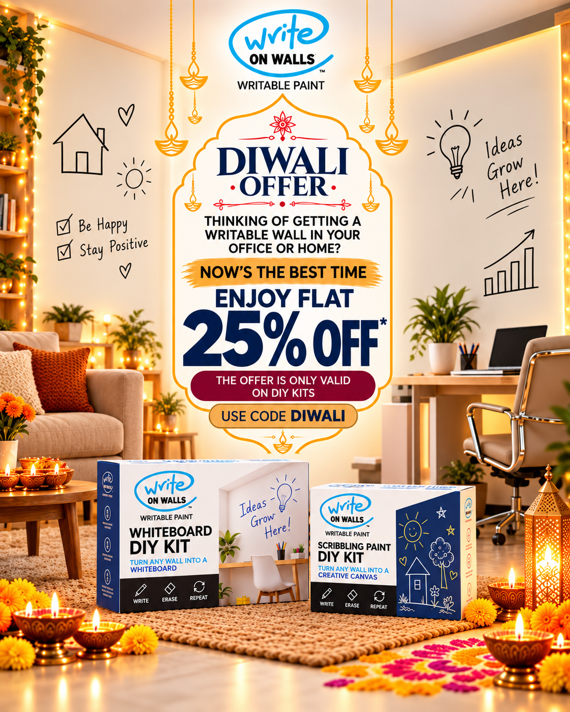 Diwali Flat 25% Off Offer